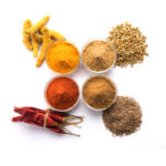red chillies turmeric cumin coriander powder